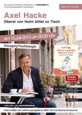 Lesung mit Axel Hacke:
